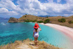 Pink Beach, Komodo Island, Indonesia